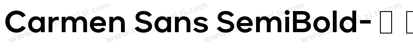 Carmen Sans SemiBold字体转换